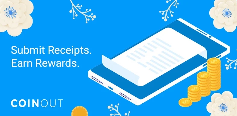 CoinOut Receipts & Rewards App screenshots