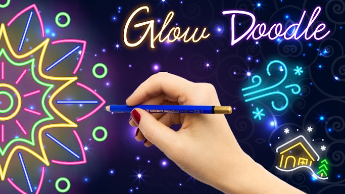 Glow Doodle Art - Color & Draw screenshots