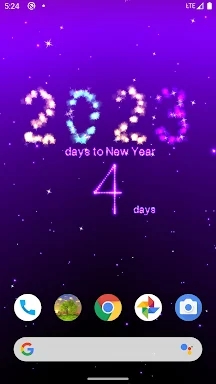 New Year's day countdown screenshots