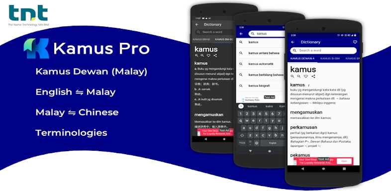 Kamus Pro Malay-English Dict screenshots