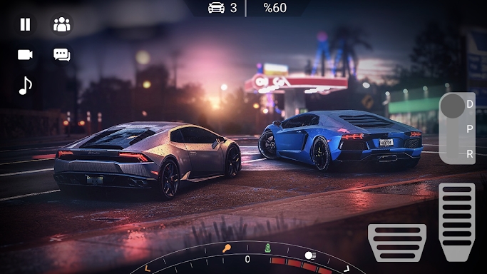 Driving Lamborghini Aventador City Racer screenshots