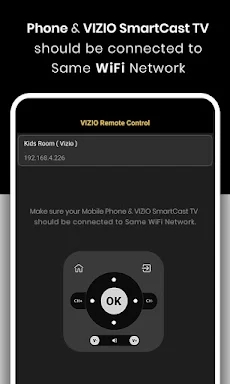 Vizio Smart TV Remote screenshots