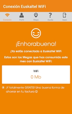 Euskaltel WiFi screenshots