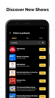 Podkicker Podcast Player screenshots