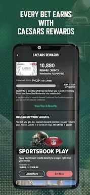 Caesars Sportsbook screenshots
