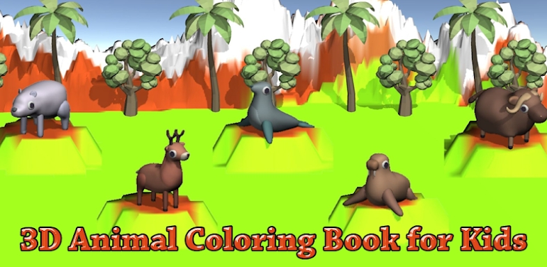Kids 3D Animal Coloring Pages screenshots
