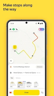 Yandex Go — taxi and delivery screenshots