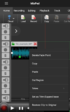 MixPad Multitrack Mixer screenshots