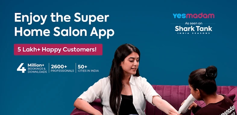 Yes Madam - Salon at Home App screenshots
