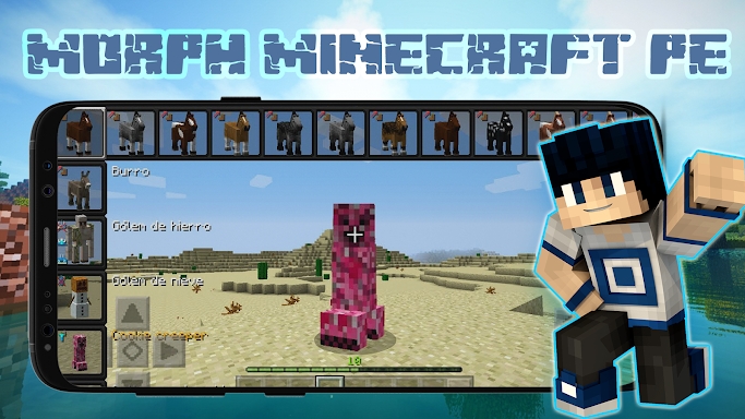 Morph Mod for Minecraft Skin screenshots