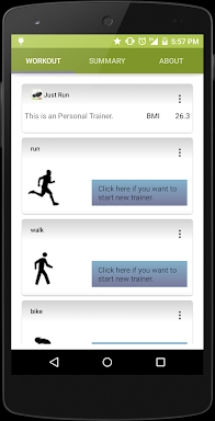 Trainer Run, walk & bike screenshots