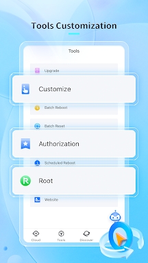Redfinger: multiple smartphone screenshots