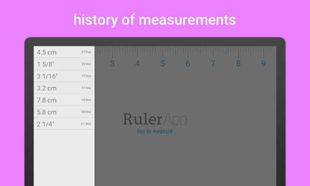 Ruler App: Measure centimeters screenshots
