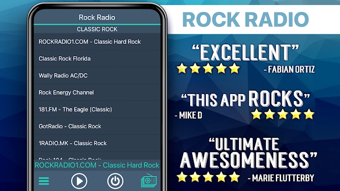 Rock Radio Favorites screenshots