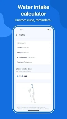 Water Tracker: WaterMinder app screenshots