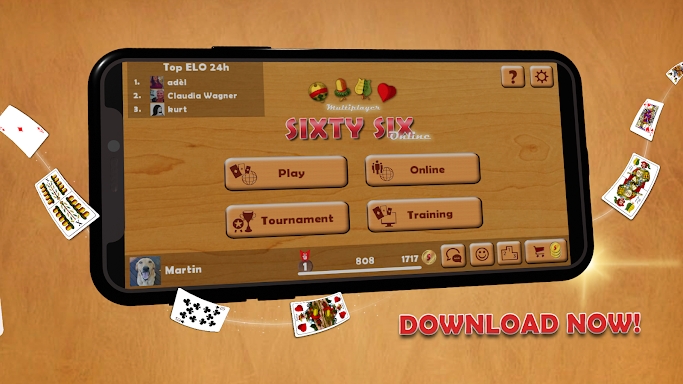 Schnapsen - 66 Online Cardgame screenshots