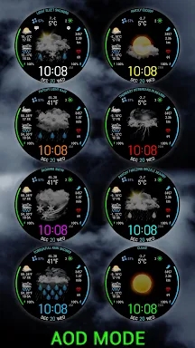 Weather watch face W5 screenshots