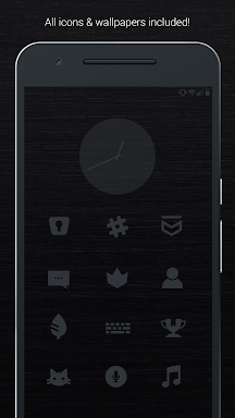 Murdered Out - Black Icon Pack screenshots