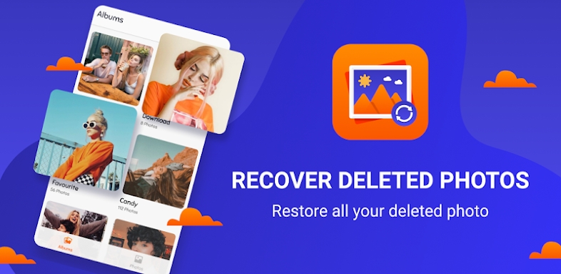 Recovery app: recover deleted photos, photo backup screenshots