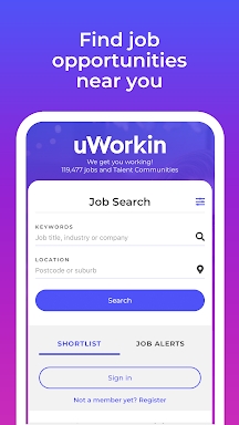 uWorkin Jobs screenshots