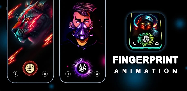 Fingerprint Live Animation App screenshots