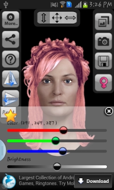 Hair Style Selector Lite screenshots