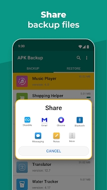 APK Backup & App Recovery screenshots