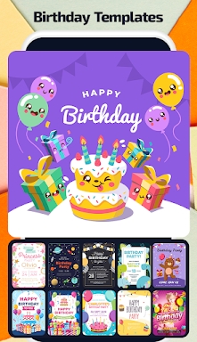 Birthday Invitation Maker : In screenshots