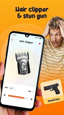 Haircut prank, air horn & fart screenshots