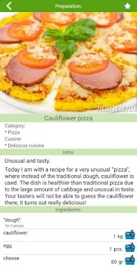 Pizza recipes screenshots