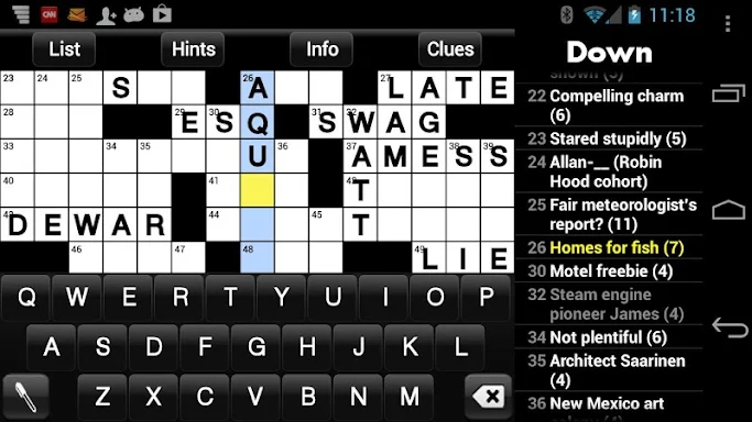 Crossword Light screenshots