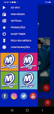 Metropolitana FM - 98,5 - SP screenshots