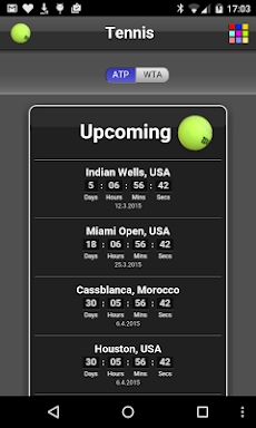 Tennis screenshots