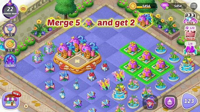 Merge Witches-Match Puzzles screenshots