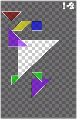 Tangram puzzle screenshots