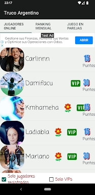 Argentinean truco screenshots