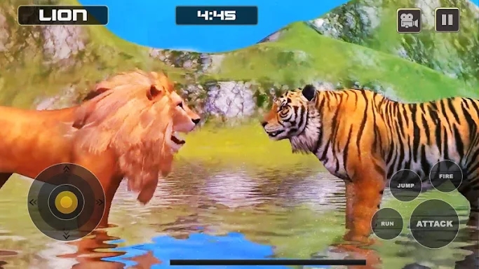Lion Vs Tiger Wild Animal Simulator Game screenshots