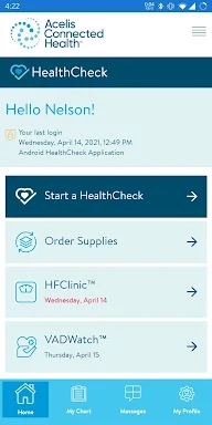 ACH HealthCheck screenshots