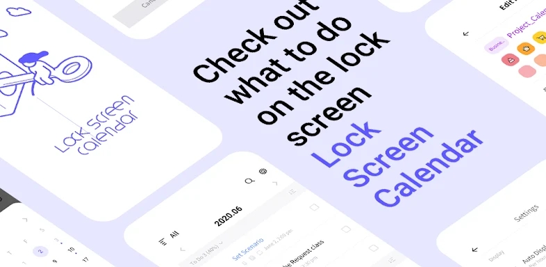 LockScreen Calendar - Schedule screenshots
