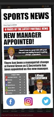 FCM23 Soccer Club Management screenshots