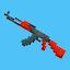 Pixel art: weapons icon