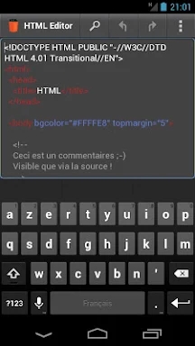 HTML Editor screenshots