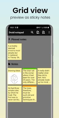 Droid Notepad screenshots