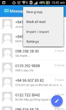 Messaging SMS screenshots