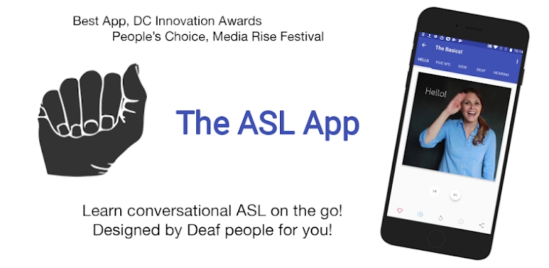 The ASL App screenshots