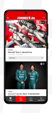 Formel1.de screenshots