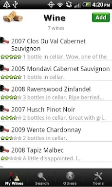 Wine - List, Ratings & Cellar screenshots