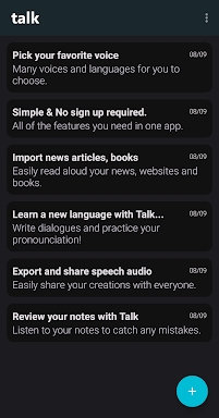 Talk: Text to Voice screenshots