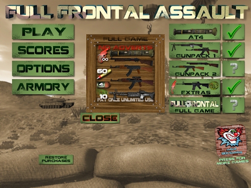 Full Frontal Assault Lite screenshots