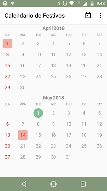 Calendario Festivos Colombia screenshots
